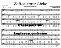 Zeiten eurer Liebe  (Mnnerchor)