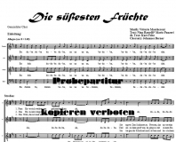 Die sesten Frchte (Gemischter Chor)