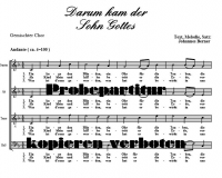 Darum kam der Sohn Gottes (Gemischter Chor)