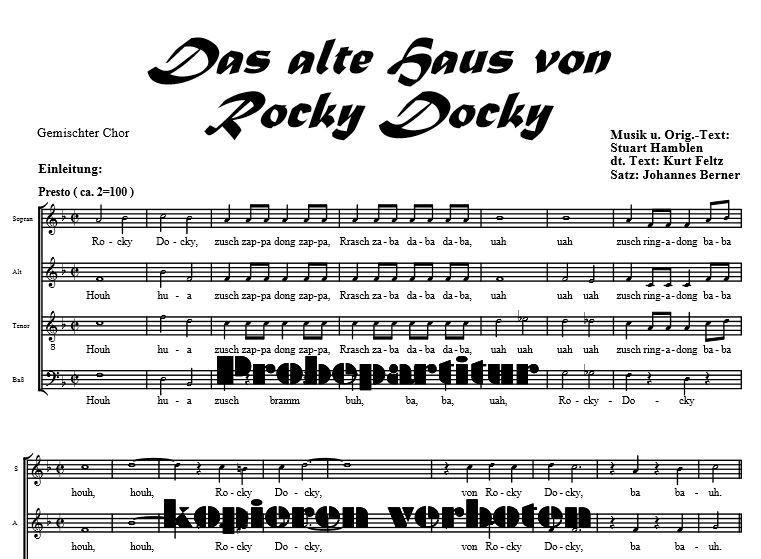 Das alte Haus von Rocky Docky Verlag Berner Music